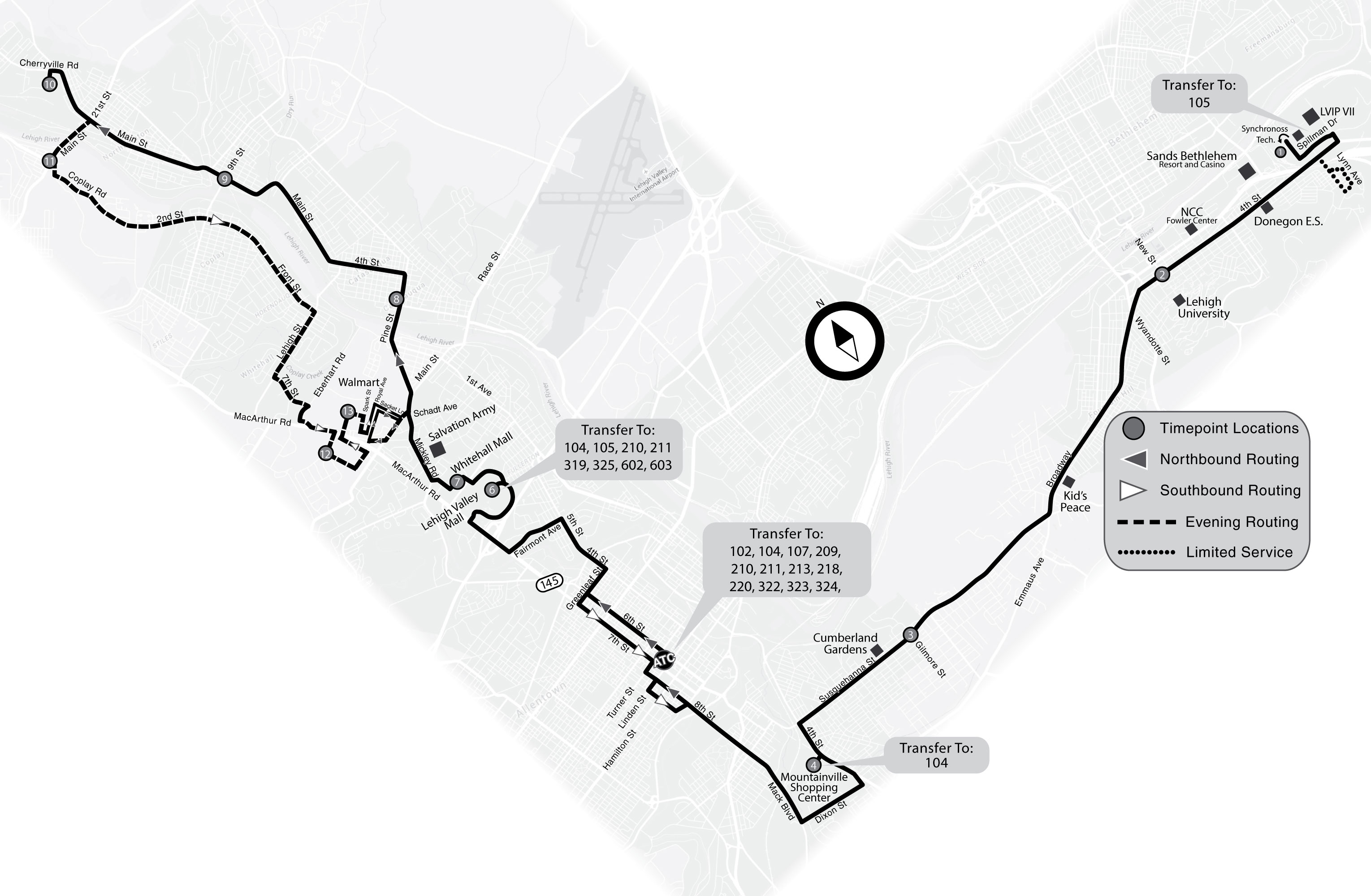 LANTA  Route 103 – Weekday