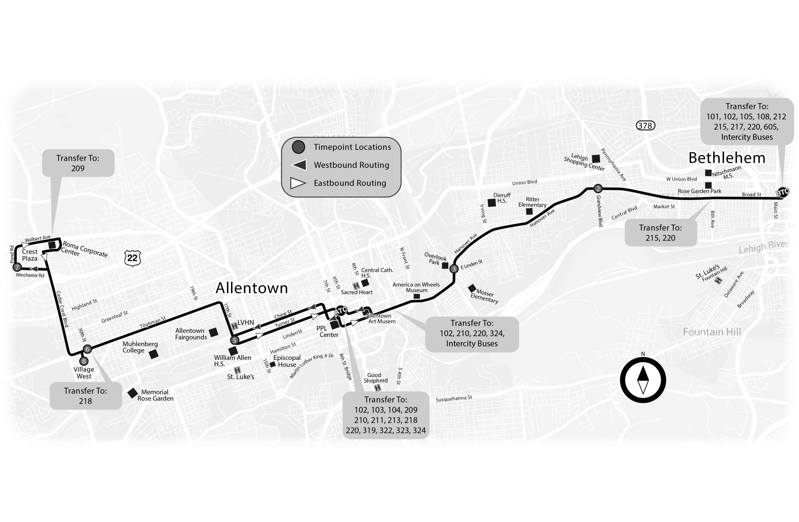 LANTA BUS SCHEDULE