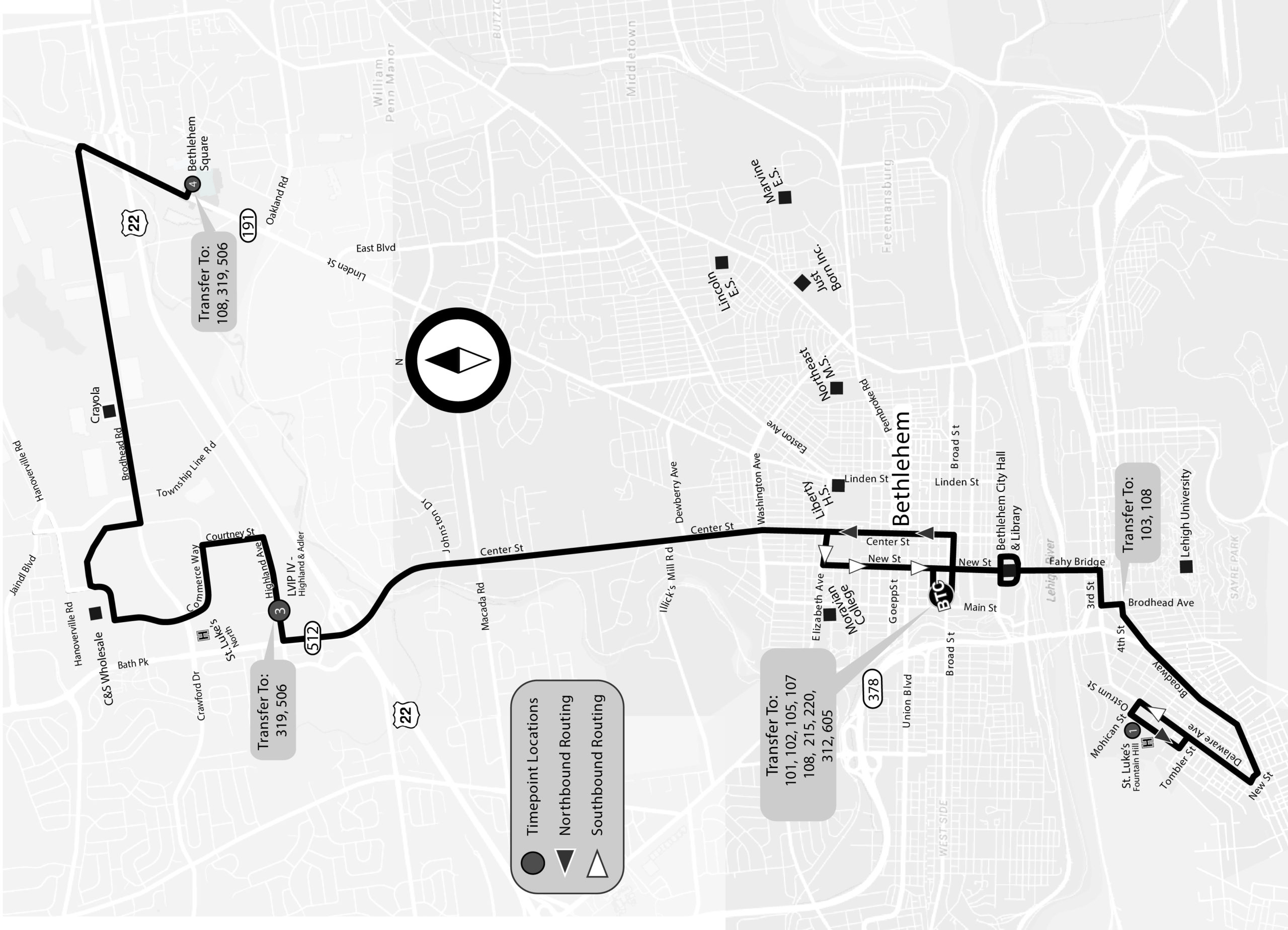 LANTA BUS SCHEDULE